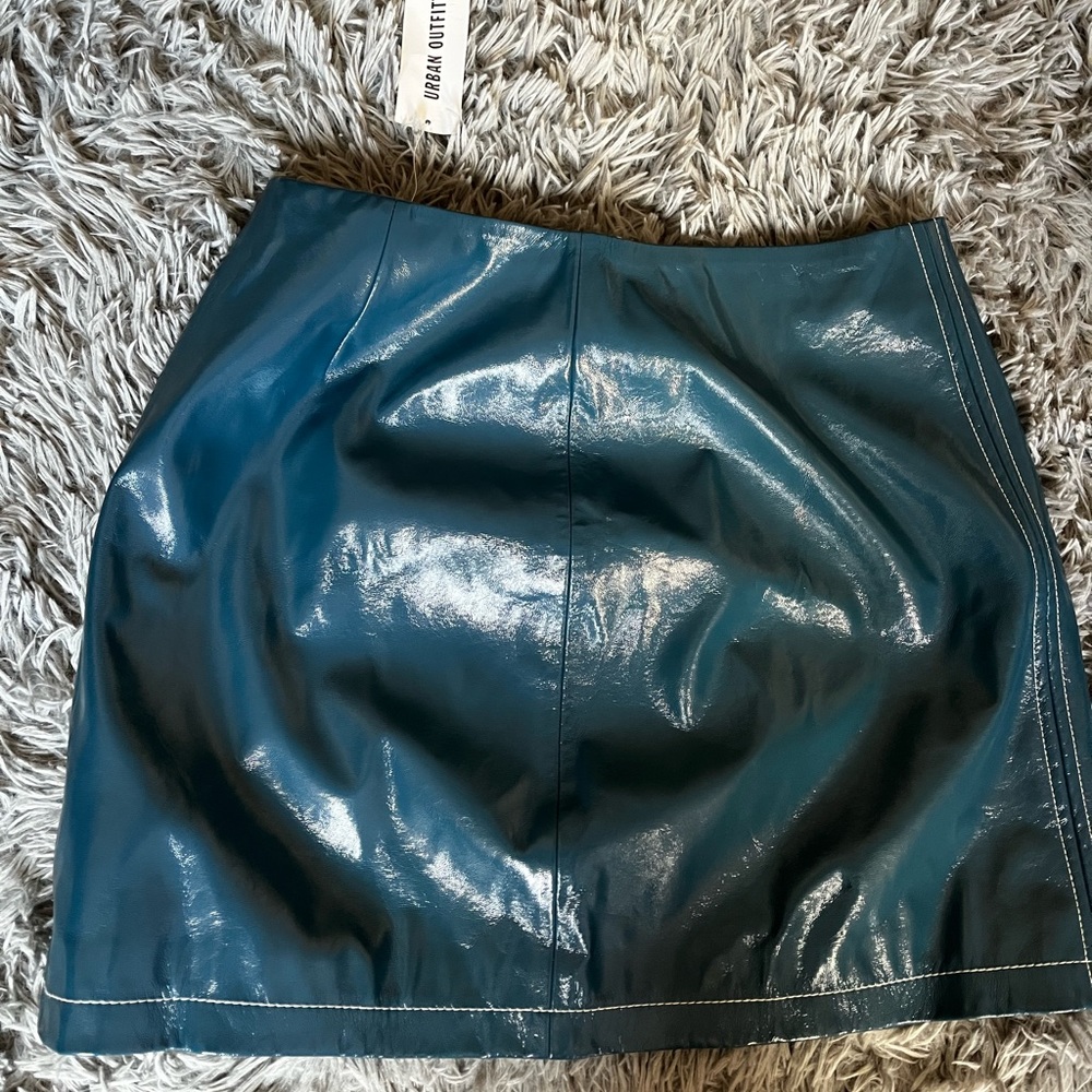 UO pleather mini skirt